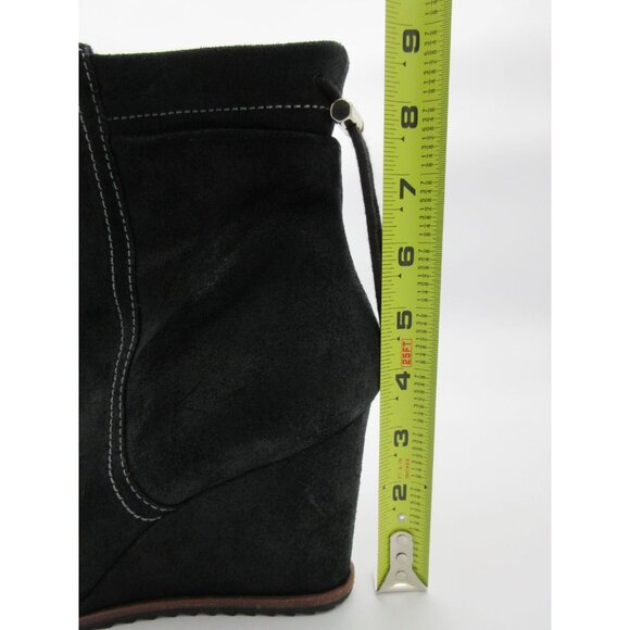 Dr. Scholl's women's Ireland‎ black suede leather wedge ankle boots 10M - Picture 9 of 14
